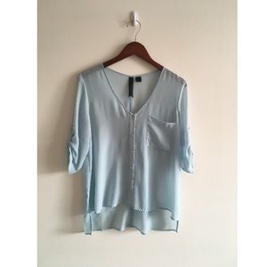 Light blue blouse